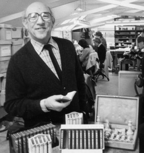 Geoffrey Parker began his business around 1960 with little arrangements of leather bound miniature books until he was approached by Alfred Dunhill to make chess board sets.